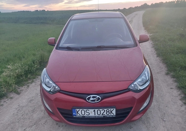 Hyundai i20 cena 20900 przebieg: 212650, rok produkcji 2012 z Dobrzyca małe 277